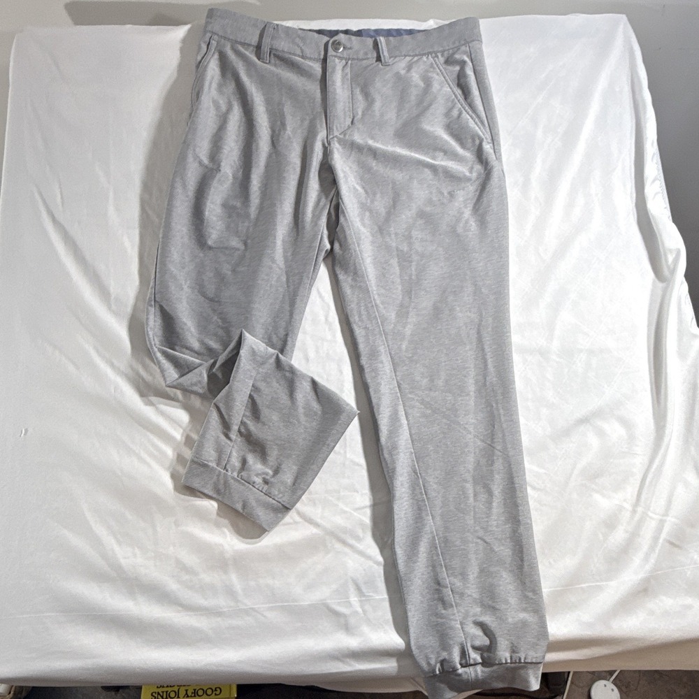 adidas Adicross Men's Gray Golf Pants 30x32 Flat Front Pockets